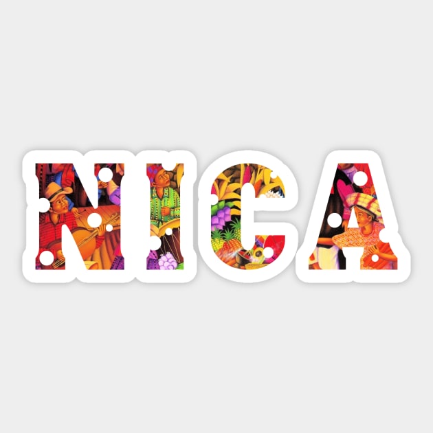 Nica Nicaragua Central America Pinolero Sticker by hispanicworld